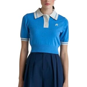 Malbon - The Mikayla Cropped Knit Polo